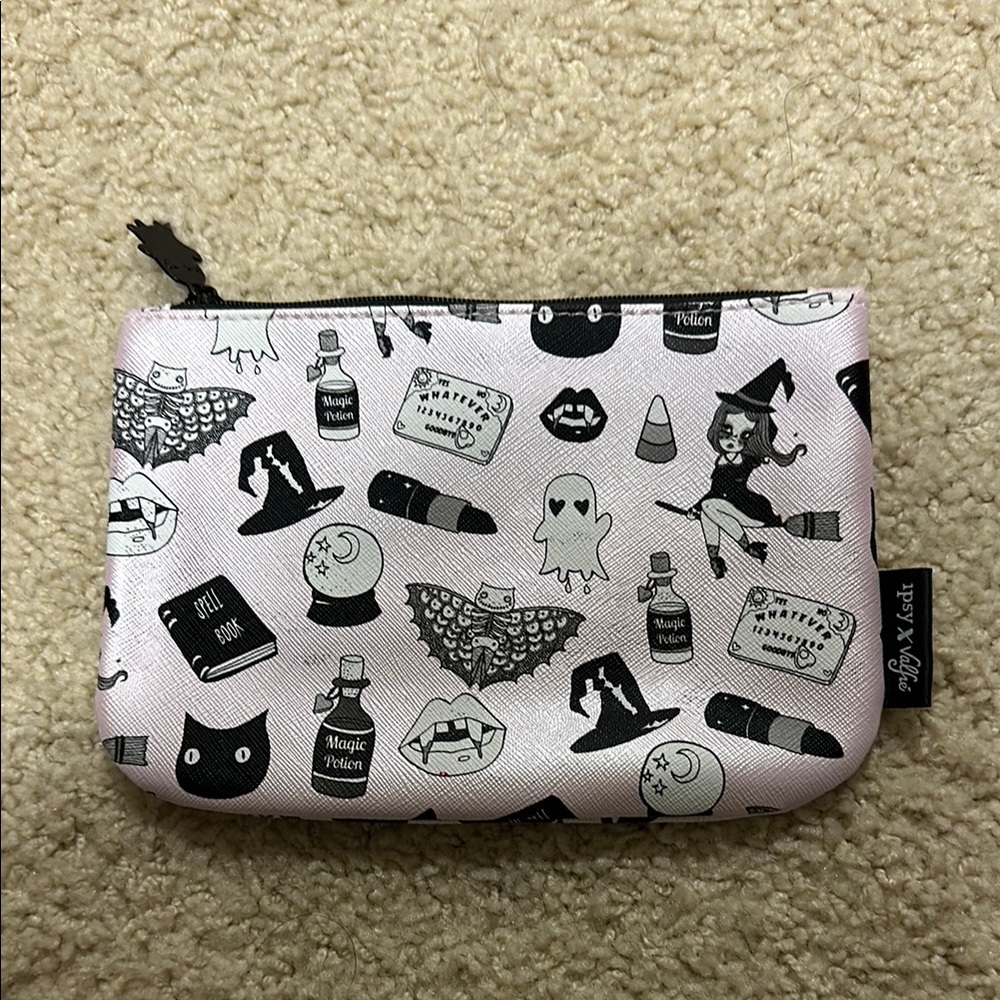 Spooky Themed Pink Pouch